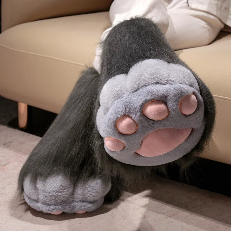 Fursuit Paw Gloves Boots Giant Wearable Accessories Plush Toys Furry Cosplay Cat Bear Shoes Cute Fluffy Animal Manga Party