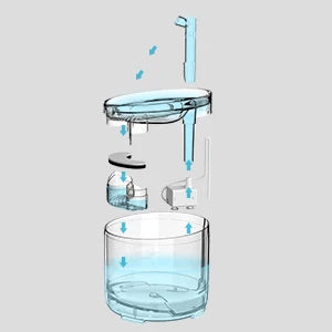 Cat Water Fountain WF050TP 1.5L Automatic Pet Drinking Fountain with Replacement Faucet Kit Electric