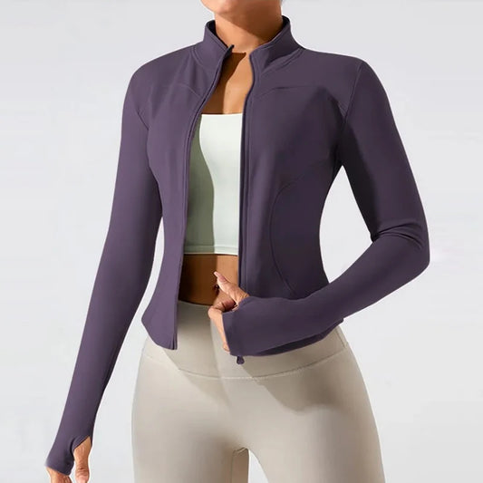 MXLLINA Winter Thermal Riding Horse Jacket Women Zipper Equestrian Coat Velvet Plush Thickened Sport Long Sleeve Top Clothing