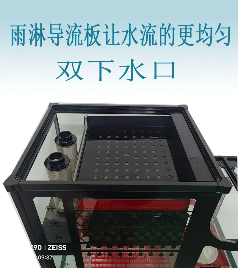 Fish tank bottom filter filter box sedimentation bin bottom tank filter large and medium sized