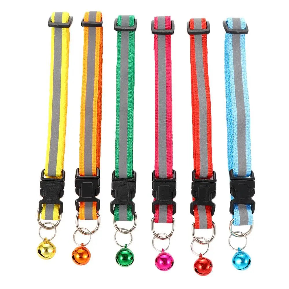 Reflective Flashing Easy Wear Nylon For Puppy Kitten Dog Accessories Pet Supplies Cat Collar Pet Collar