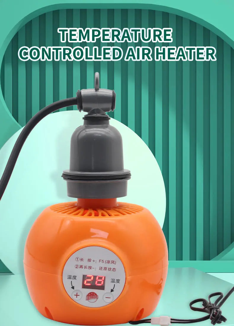 Pet Heater Animal Heating Lamp Warm Light Lamp Thermostat Thermostat Heater Reptile Box Heating Lamp 220V 150W For Incubator