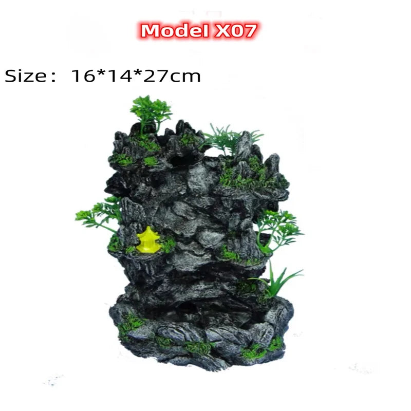 Aquarium Quicksand Waterfall DIY Simulation Rockery Package Fish Tank Landscaping