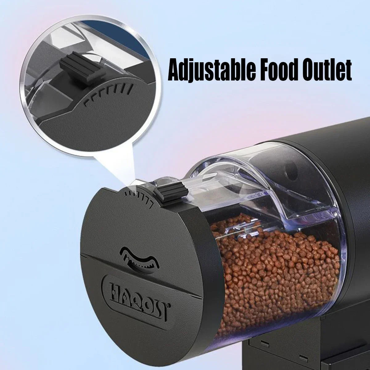 Automatic Fish Feeder for Aquariums,100ml Capacity Auto Fish Feeders Easy to Set Up with Battery