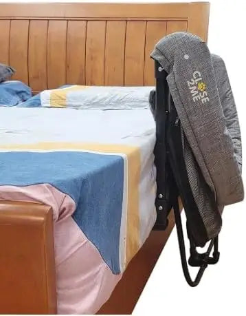 Elevated Pet Bed with Sides for Cats and Dogs, Cozy Crib Design Keeps Pets Close at Night
