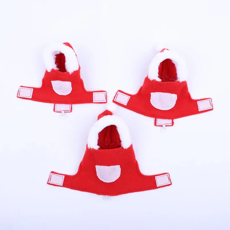 1pcs Parrot Clothes Christmas Budgerigar Cockatiel Go Out To Decorate Clothing Santa Claus Costume Style Bird Accessories