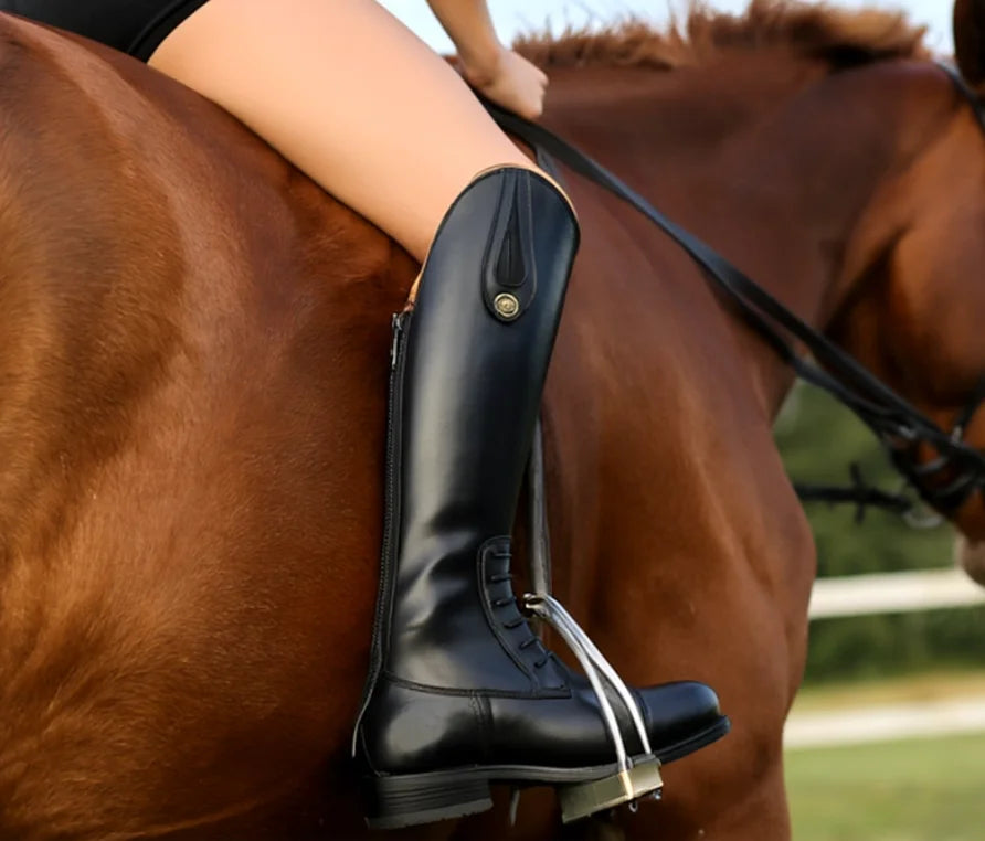 Equestrian Special Mongolian Equestrian Boots For Women Long Tube Riding Technique Genuine Leather Riding Boots