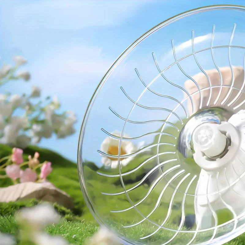 Silent Hamster Running Wheel Quiet Exercise Saucer for Small Pets Durable Non-Slip Rotating Disc for Hamsters Mice Hedgehogs, Gerbils, , Guinea Pigs, Rats , Parrots