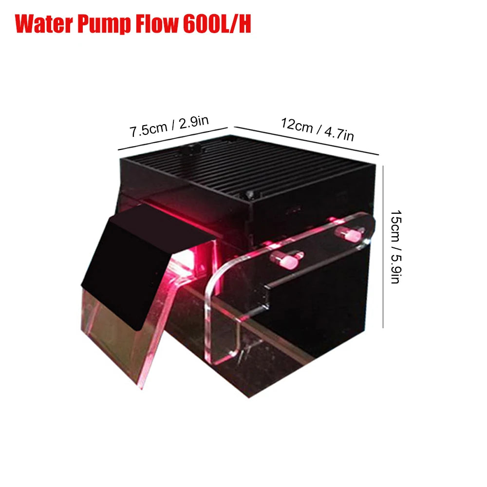 UAS External Algae Box Marine Balance Water Quality By Controlling Algae Growth Mute Filter for Bedroom