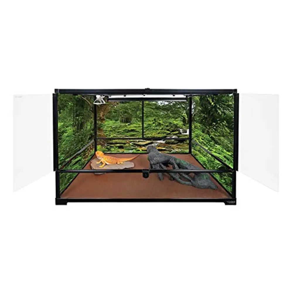 Large Deep Terrarium Lizards Easy Assembly Carolina Custom Cages 36Lx24Dx24H Key-Lock Security Waterproof Base Tempered Glass 89