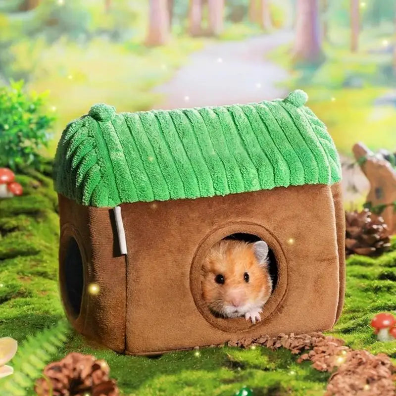 Hammock Warm Bed Small Animal Tube Cage House Hamster Guinea Pig Tunnel House Double Sided