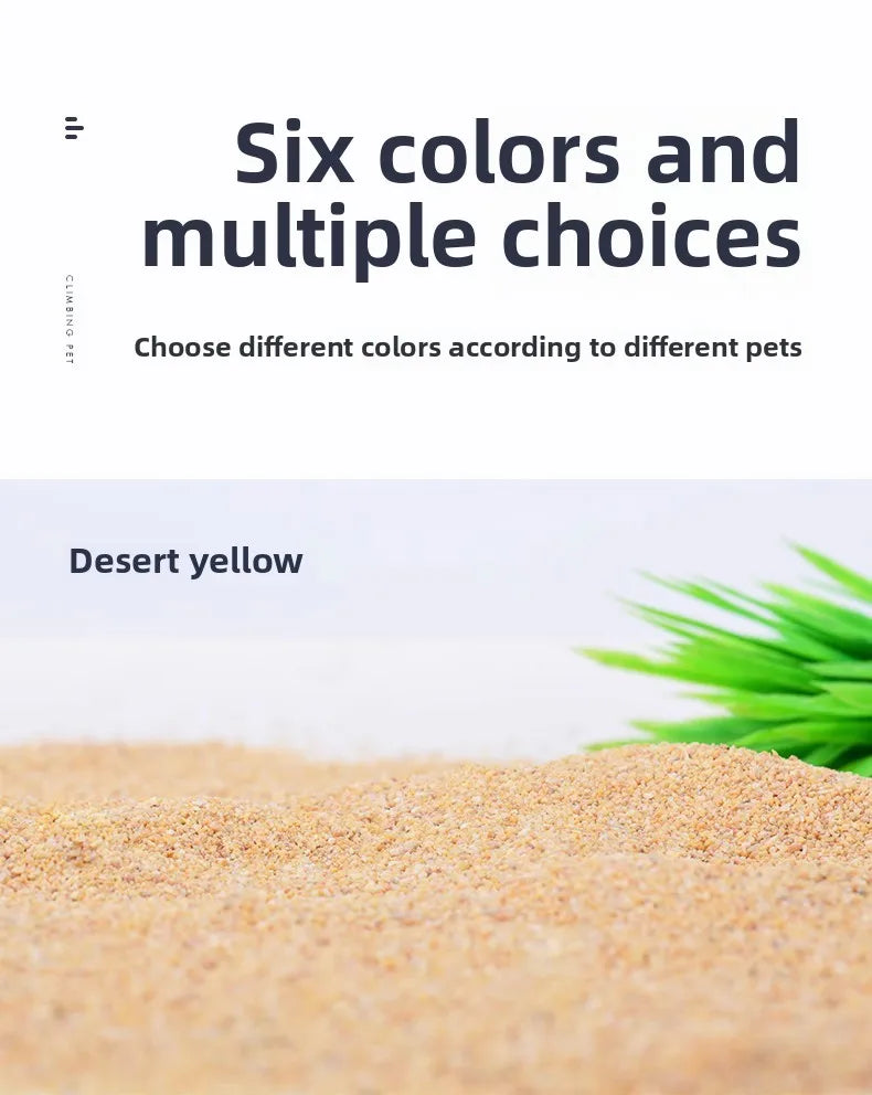 YEE Reptile Calcium Sand Substrate Kit-Premium Desert Terrarium Bedding for Bearded Dragons, Leopard Geckos, Scorpions, Snakes, Spiders & Tortoises