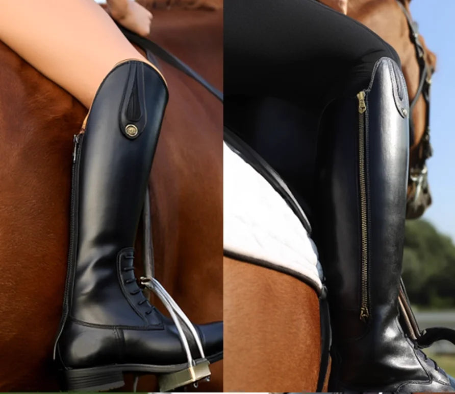 Equestrian Special Mongolian Equestrian Boots For Women Long Tube Riding Technique Genuine Leather Riding Boots