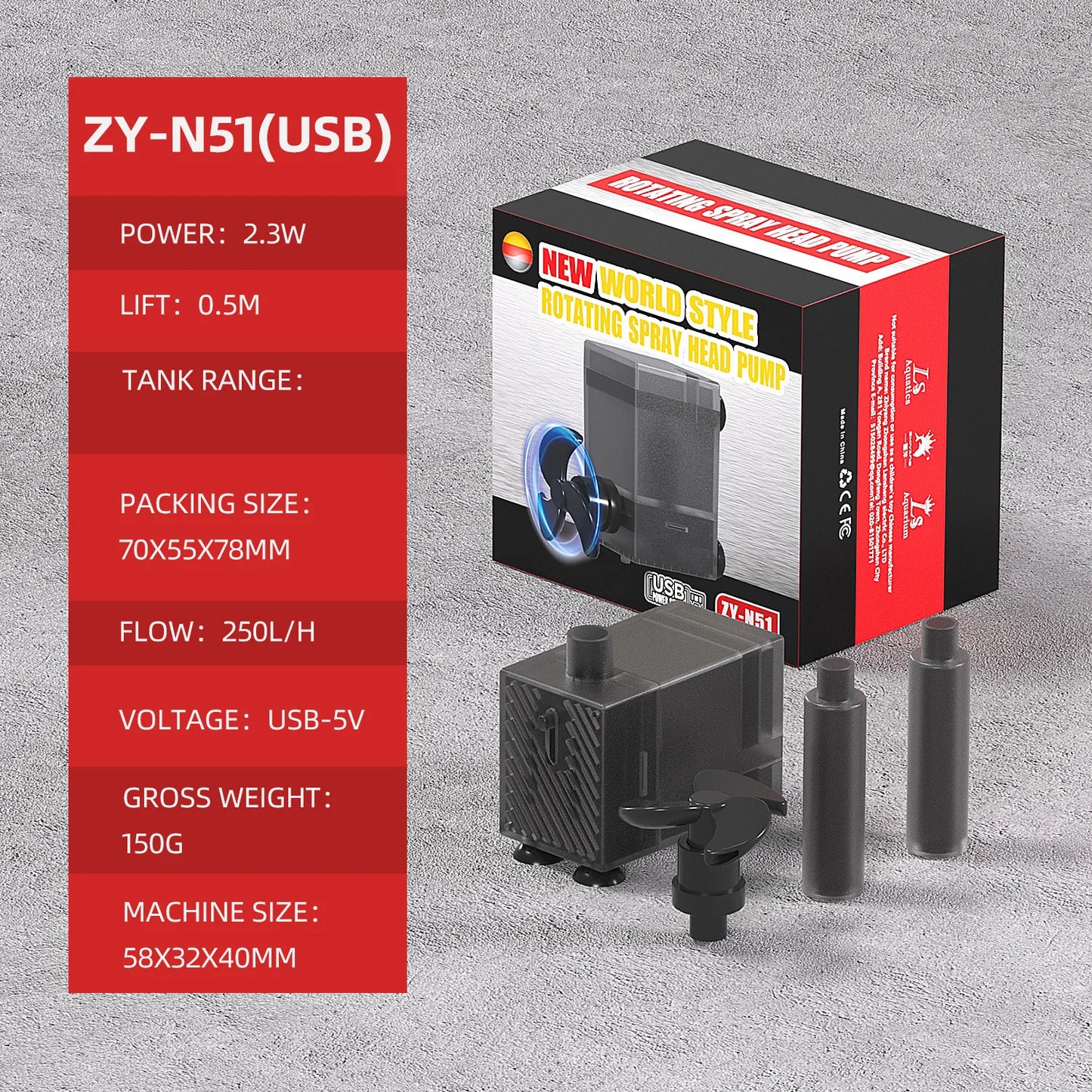 USB fish tank low water filter Aquarium Turtle tank Filter circulation Filtration oxygenation Small fountain