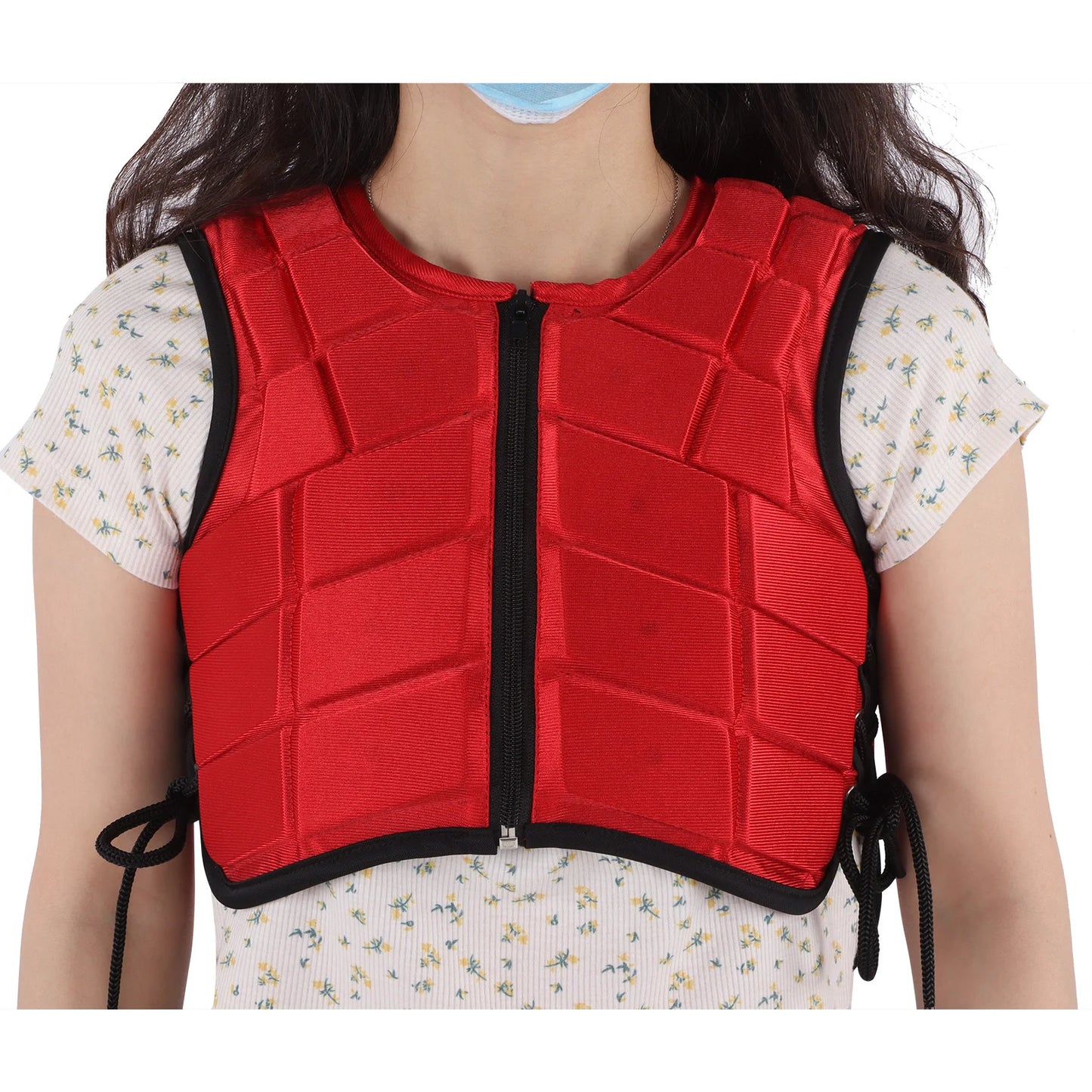 Horse Riding Body Protector for Kids Kids Equestrian Vest Foam Padded Safety Horse Riding Protective Gear Body Protector Red