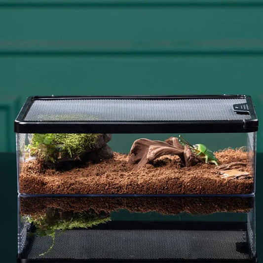 Transparent Reptile Pet Breeding Box Crawling Pet Feeding Box Lizard Silkworm Scorpion Beetle Insect Box Pet House Acrylic Cage