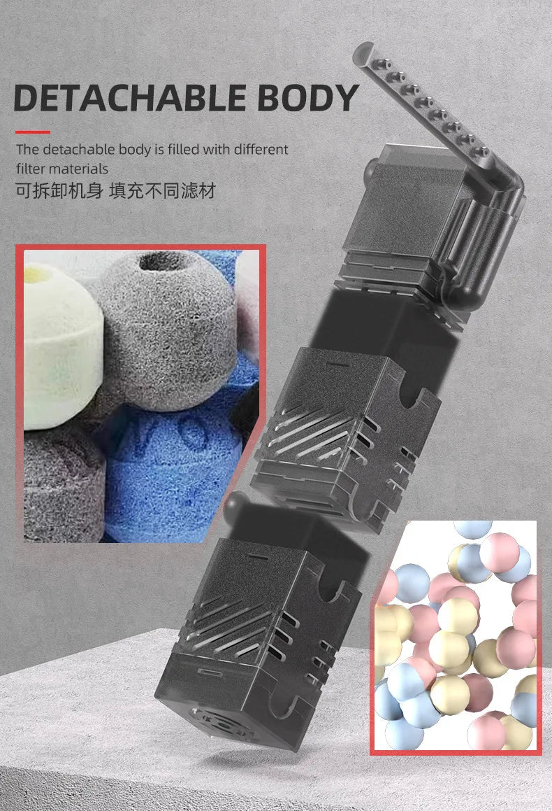 USB fish tank low water filter Aquarium Turtle tank Filter circulation Filtration oxygenation Small fountain