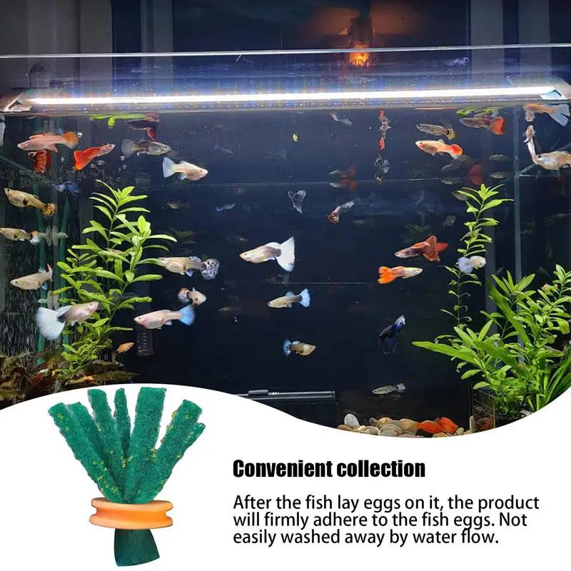 10Pcs Fish egg collector Hatchery Spawning Mop Spawning Mop For Fish Aquarium Bucket Adornment Aquarium Hideout Breed Breeding