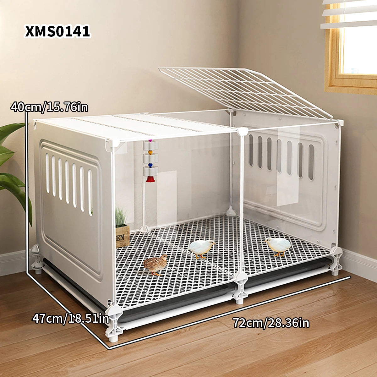 Chicken Cage Household Large Breeding Cage Chicken Coop Automatic Cleaning Duck Cage Wire Mesh Balcony Outdoor Poultry Cage