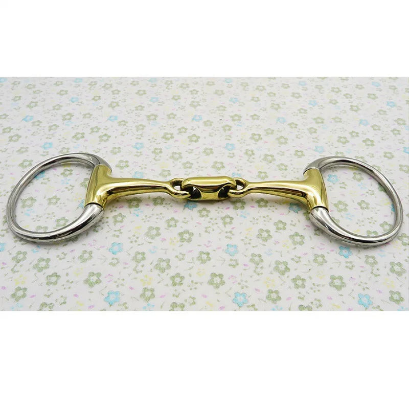 Horse Snaffle Bit Stainless Steel Eggbutt Bit Horse Chew Jointed Mouth Bit Horse Training Equipment Equestrian Products