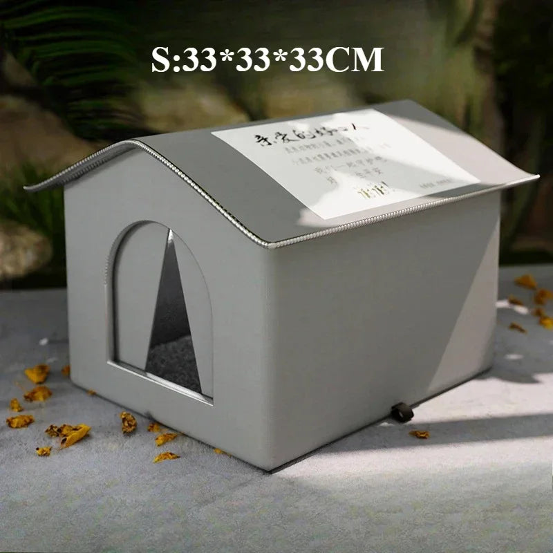 Cat Nest Waterproof Stray Cat House Outdoor Feral Large Capacity Pet Rainproof Moisture Large Enclosed Bite Resistant Cat Nest