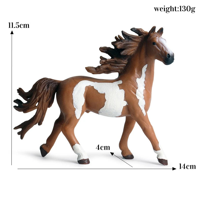 Miniature Horse Cowboy Stud Farm Stable Horseman Action Figures Animal Model Appaloosa Harvard Hannover Clydesdale Quarter Horse and more