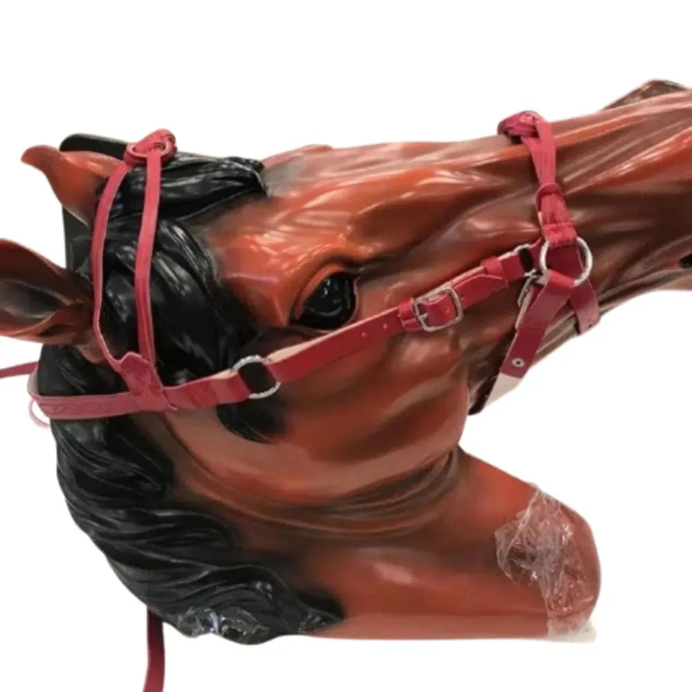 PU Leather Horses Bridle Halters Comfortable Metal Buckles Horse Reins Durable Adjustable Horse Head Stall