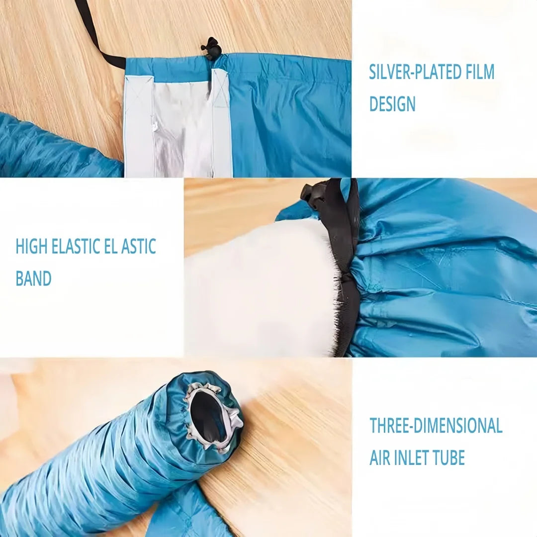 Folding Dog Dryer Blower Bag Pet Shower Hair Quick Drying Air Coat Grooming Tool for Pet Hairdryer Bath Cleaning Dried Hair Bag