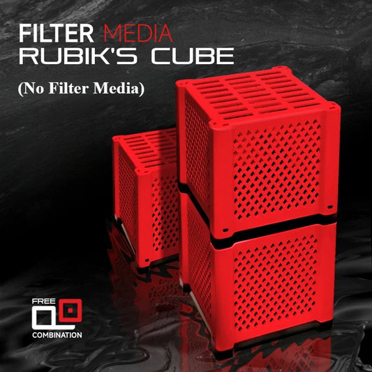 PVC Storage Box Fish Tank Filter Media Plastic Storage Box Cube Packaging Boxes Aquarium Accessories (without filter media)