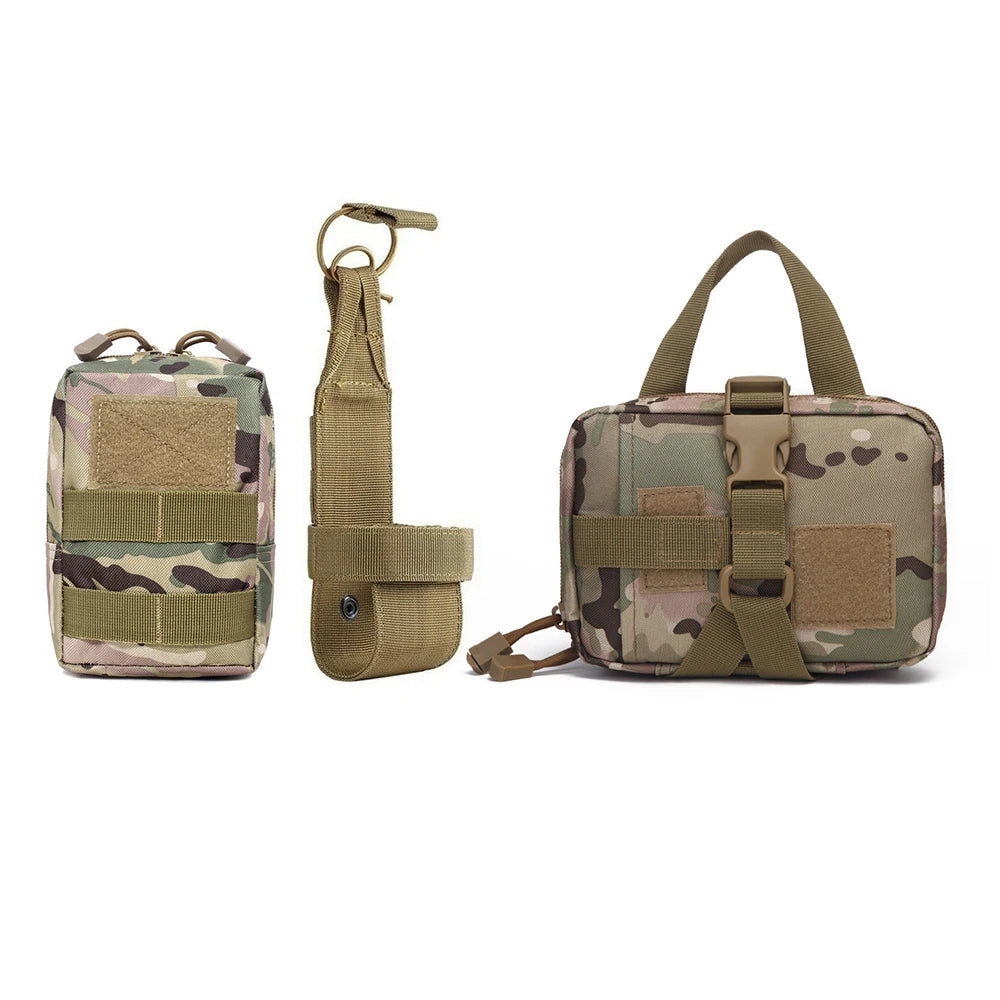 Dog Tactical Bags Set Molle Pouches Belt Attaching on Harness Sticker Military Dog Training Bags For Large Dogs Accessories