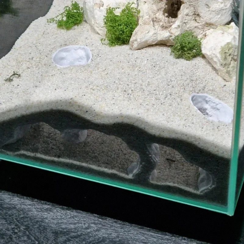 Fish Tank Underwater Palace Hiding Cave for Fish Shrimp Reptiles Shelter, Landscaping Ornaments 3D Printed Aquarium Decorations