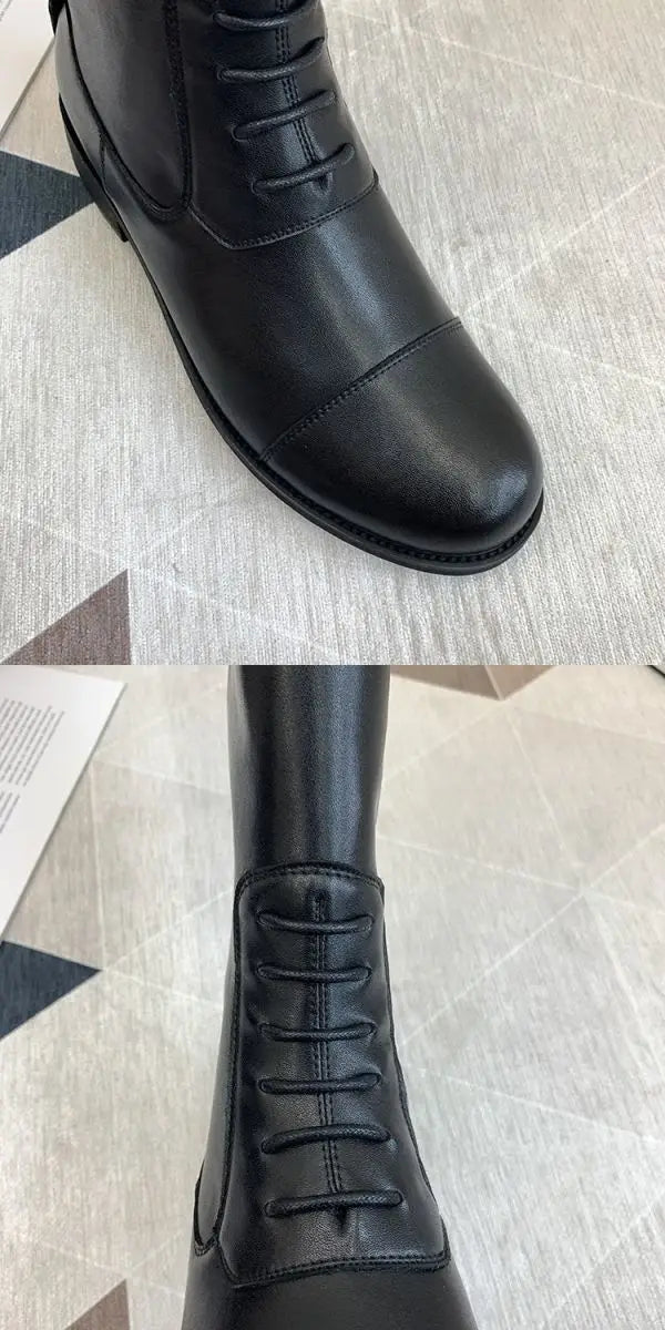 Non-Slip Equestrian Boots Leather Equestrian Supplies Long Boots Riding Equipment Ultra Footwear Resistant Horse Rider Shoes