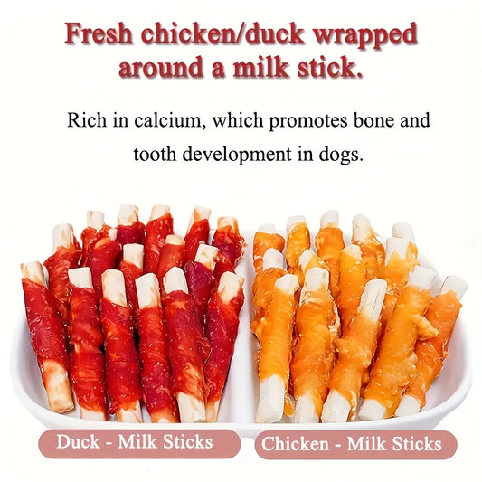 200g/400g(7.05oz/14.1oz) Dog Treats For Small, Medium, & Large Dog - Duck and Sweet Potato, Healthy, Easily Digestible,