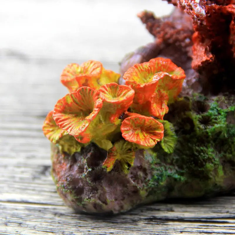 Fish for Tank Coral Decorations Artificial Resin Coral Cave House Betta 6XDE