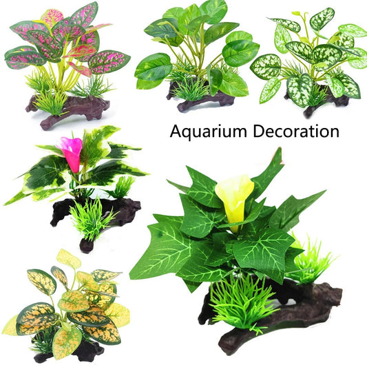 Artificial Underwater Grass Aquarium Fish Tank Simulation Decoration Aquarium Backgrounds Plants Water Grass Accessories