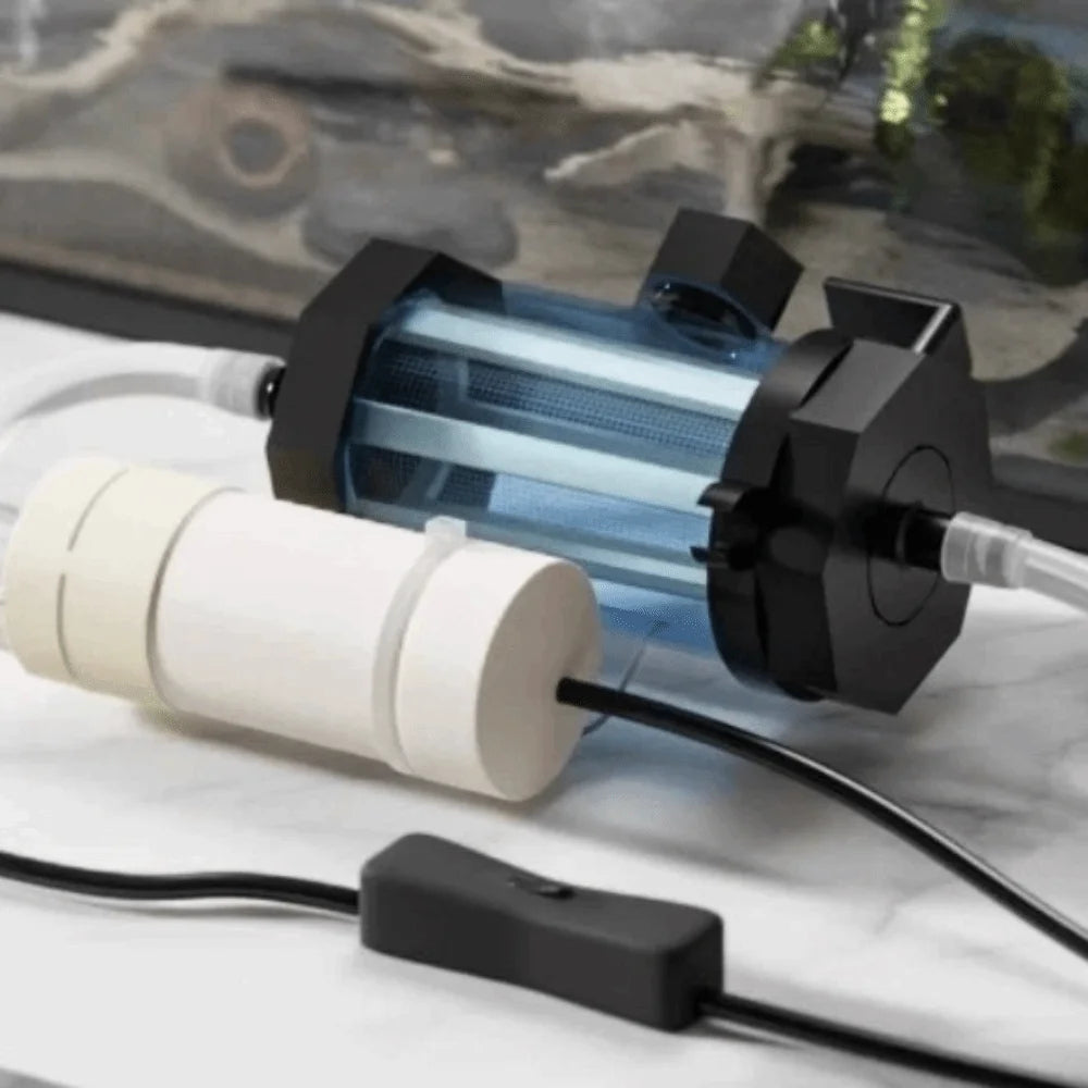 USB Powered Aquarium Water Changer 280GPH Electric Fish Tank Feces Suction Pump with Extension Tube Detachable