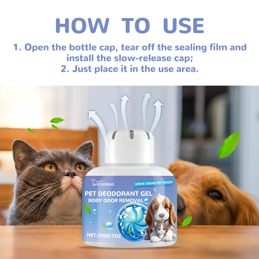 2pcs Pet Deodorant Gel + Potty Inducer For Puppy Training, Fresh And Deodorant For Cat & Dog Body Nest Air, Harmless To Pet