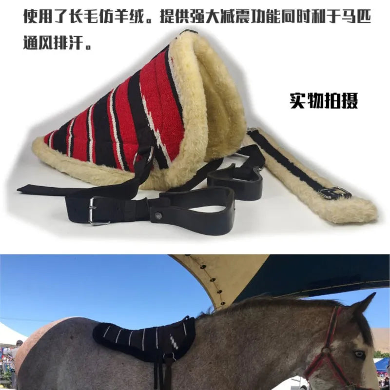 Horse Harness Shovel Riding Mat Rippling Riding Mongolian Horse Training Light Training Saddle Pads