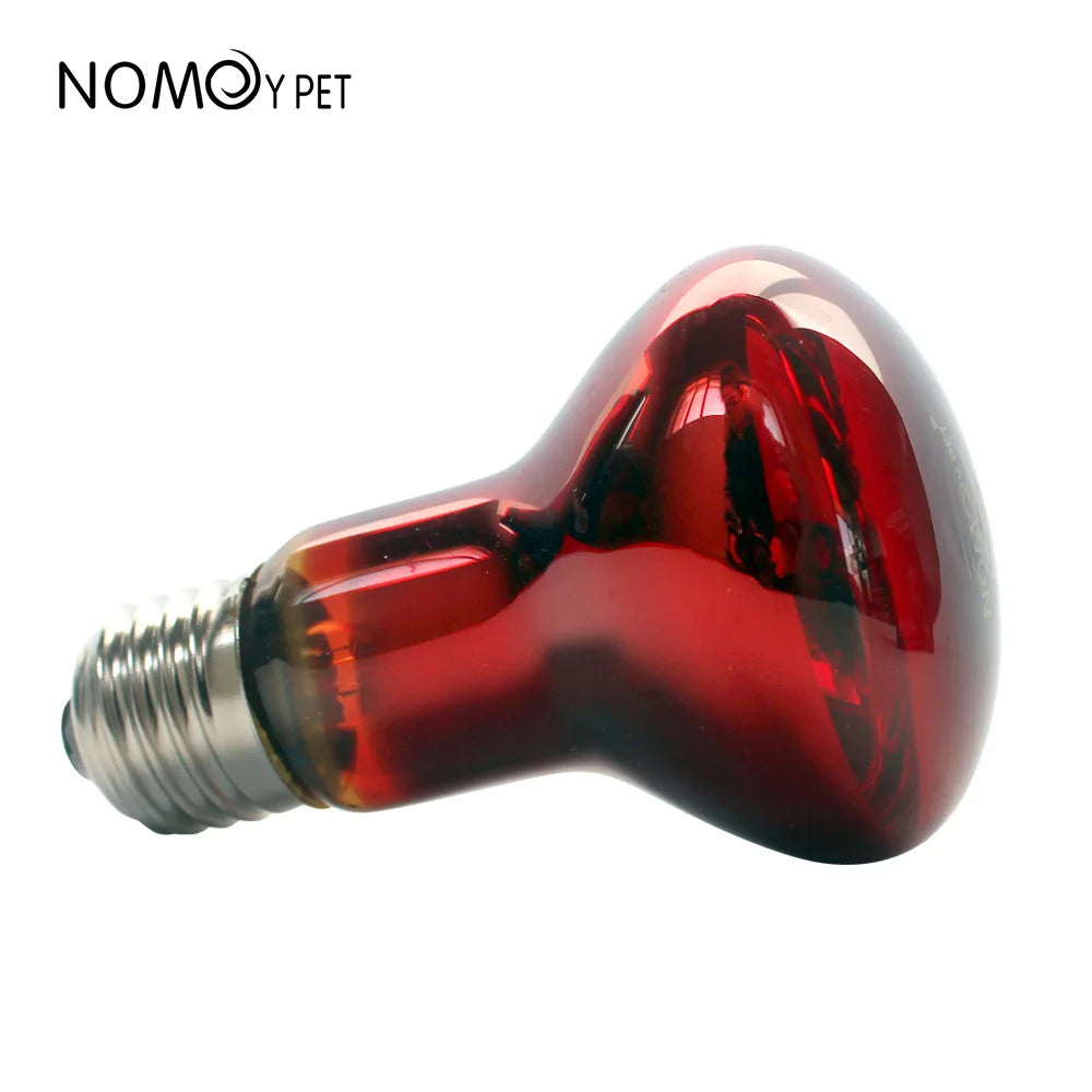 220V Reptile Heat Lamp Bulb Infrared Basking Spot Lamp Red Heat Lamp Bulbs Amphibian Gecko Lizard E27 Infrared Reptile Light