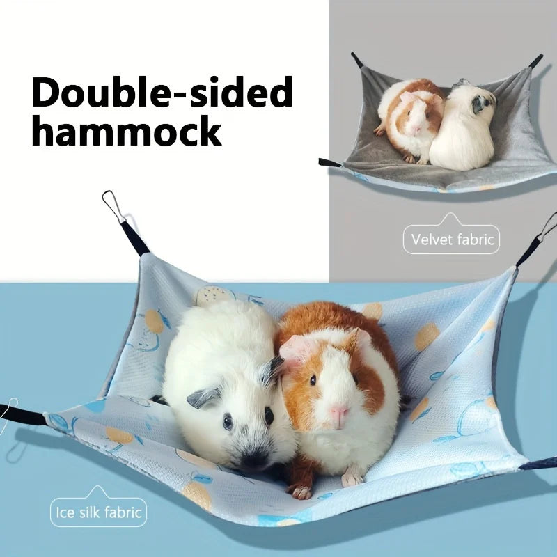 Double-Sided Hammock with Sling Small Pets Accessory Equipment