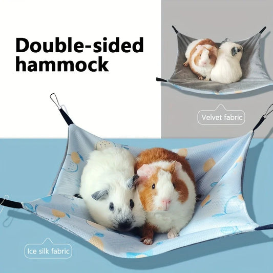 Double-Sided Hammock with Sling Small Pets Accessory Equipment