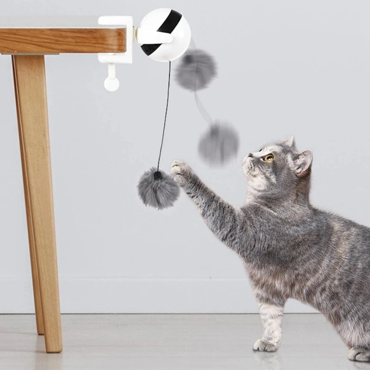 1Pc Fun Lifting Ball Electric Motion Cat Toy With Automatic Retractable Cat Teasing Ball Rotating Interactive Puzzle Pet Toys Cat Toys