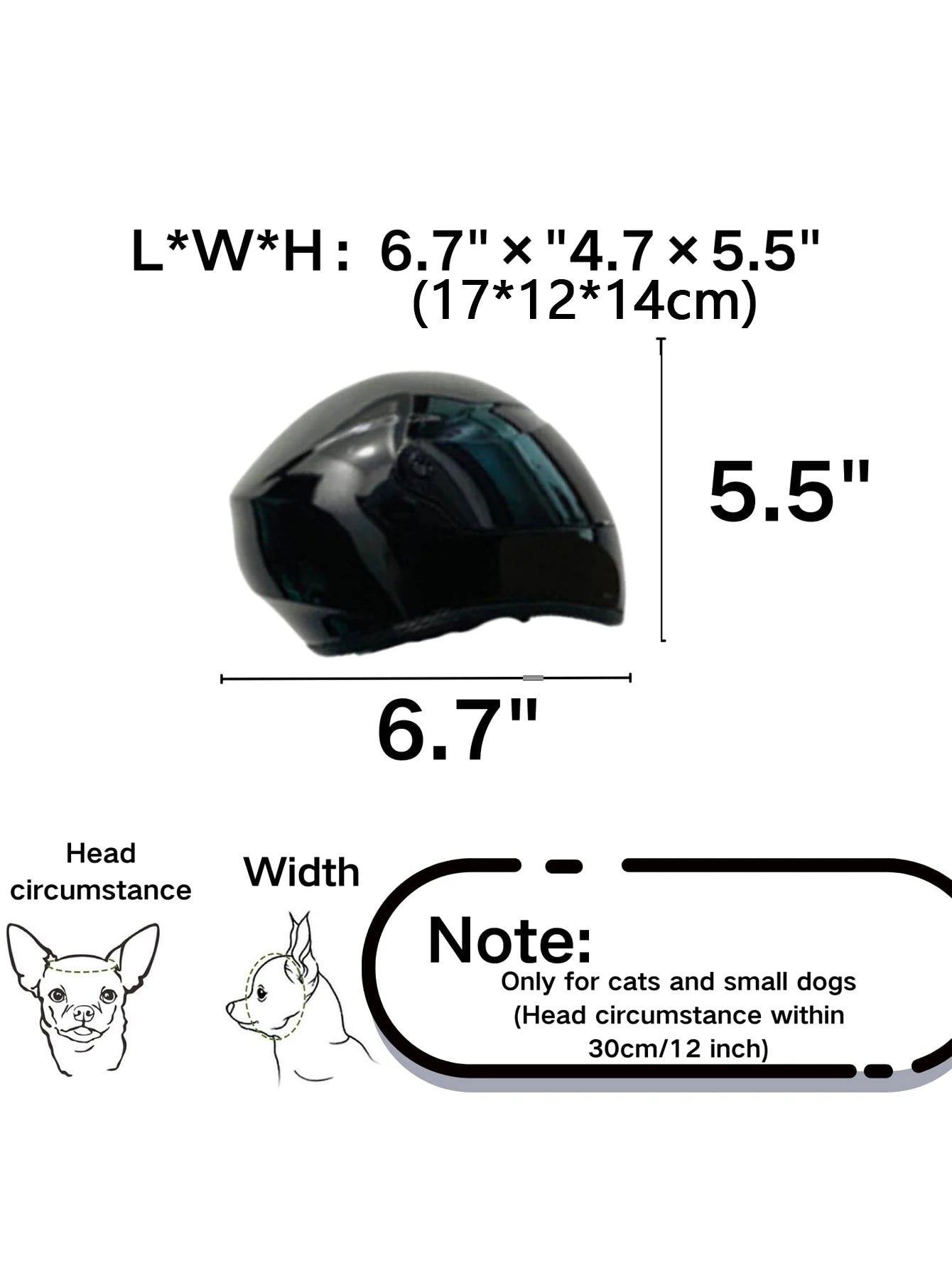 Pet Motorcycle Full Face Helmet with Anti-Detachment Safety Buckle Miniature Riding Helmet for Cats and Dogs Fan Favorite Gift