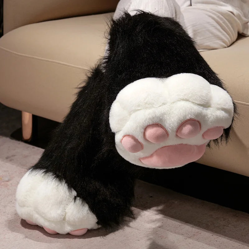 Fursuit Paw Gloves Boots Giant Wearable Accessories Plush Toys Furry Cosplay Cat Bear Shoes Cute Fluffy Animal Manga Party