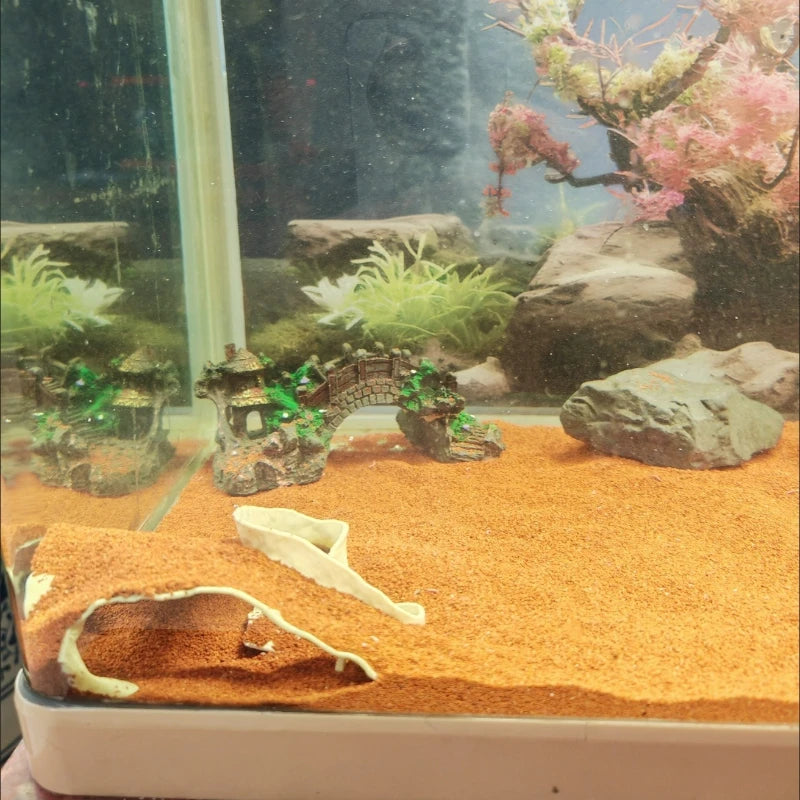Fish Tank Underground Cave for Fish Shrimp Reptile Shelter Hiding Houses, Landscaping Ornaments 3D Printing Aquarium Decorations