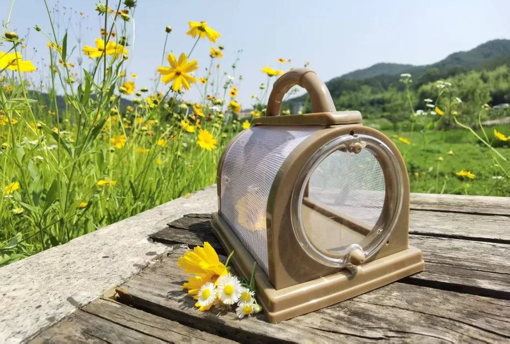 Summer Bird Cage Parrot Transfer Large Space Portable Parrot Carrying Cage Breathable Insect Observation Cages Bird Accessories