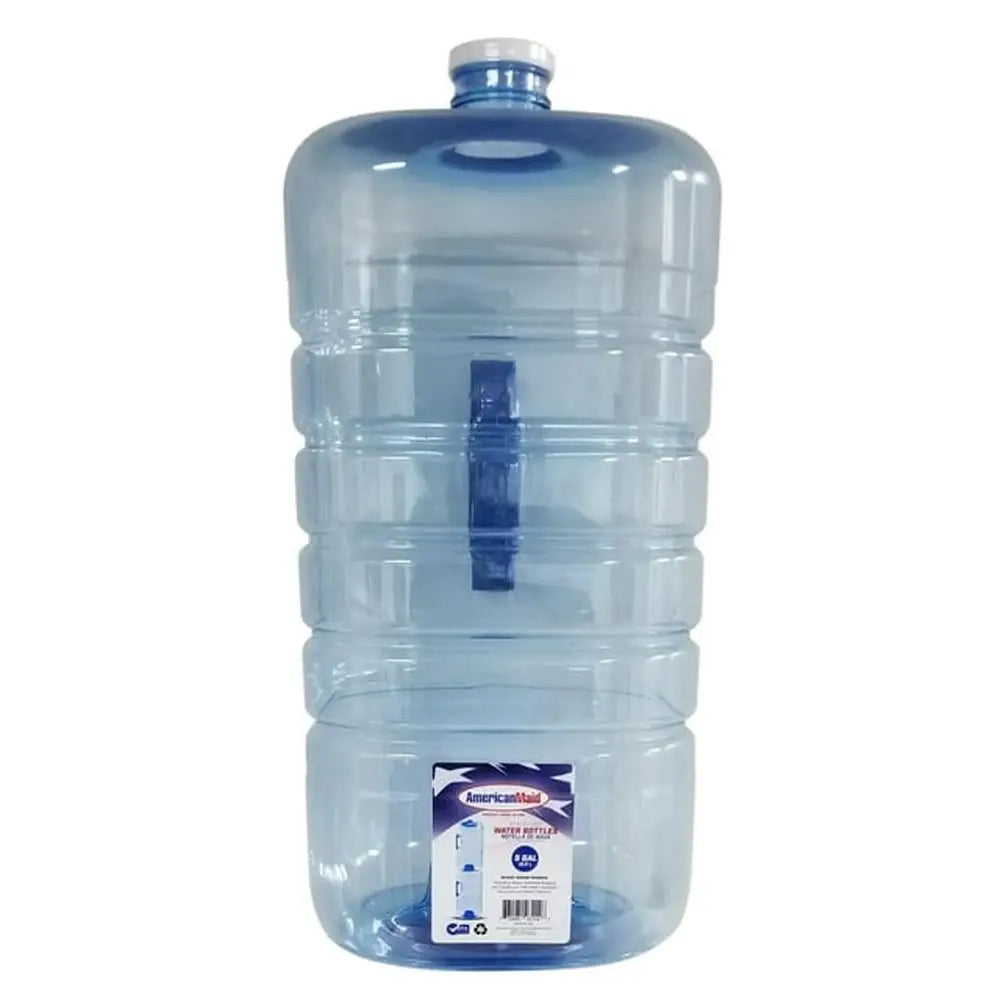 Stackable 5 Gallon Water Bottle with Easy Carry Handle BPA Free Durable Material Screw Cap 640oz Capacity Home Office School Barn