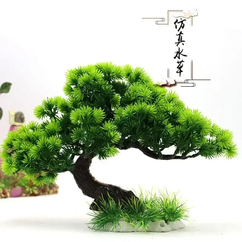 Aquarium Ornaments Simulation Plants Fish Tank Landscaping Decorations Plastic Water Plants Flowers Trees  Accessories