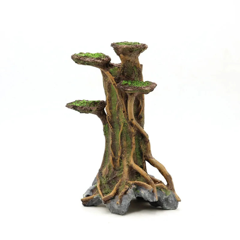 Aquarium Decoration Tree House Resin Cave Fish And Shrimp Hiding House Landscaping Fish Tank Decoration Accessories Decor
