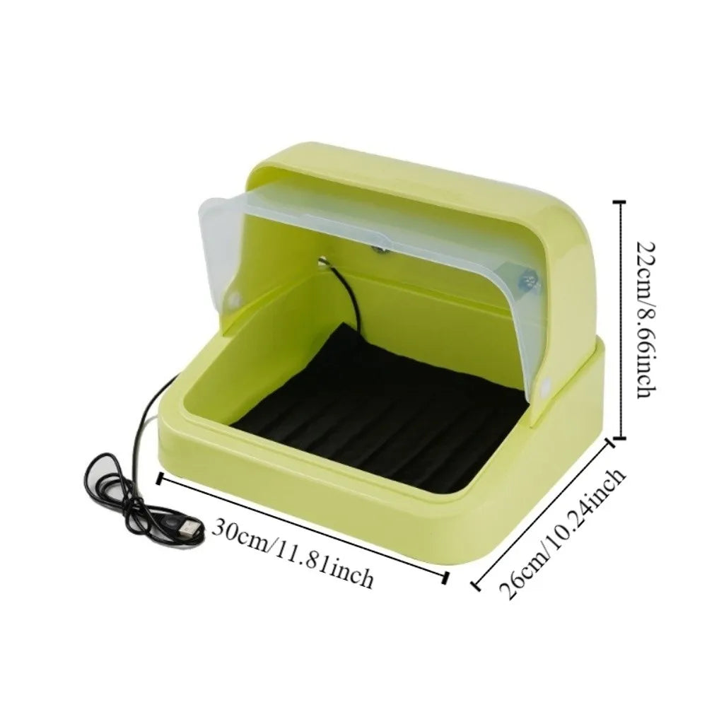Visual Bird Incubator Adjustable Heat 3-speed Adjustment Chick Brooder Thermostat Controlled Bird Brooding Box Poultry Habitat